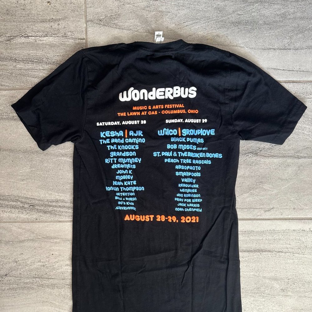 Rare WonderBus Music Festival 2019 Bands Lineup Vintage Unisex T-Shirt 🎸🤘🏼